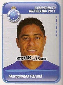 Sticker Marquinhos Parana - Campeonato Brasileiro 2011 - Panini