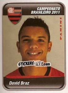 Figurina David Braz - Campeonato Brasileiro 2011 - Panini