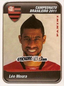 Figurina Leo Moura - Campeonato Brasileiro 2011 - Panini