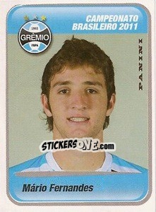 Sticker Mario Fernandes - Campeonato Brasileiro 2011 - Panini