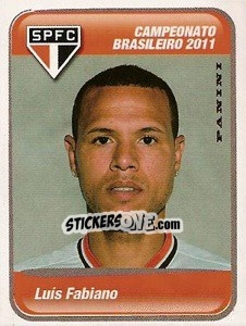 Figurina Luis Fabiano - Campeonato Brasileiro 2011 - Panini