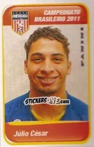 Sticker Julio Cesar - Campeonato Brasileiro 2011 n. 382 - Panini