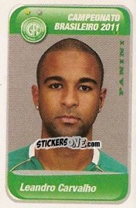 Cromo Leandro Carvalho - Campeonato Brasileiro 2011 - Panini