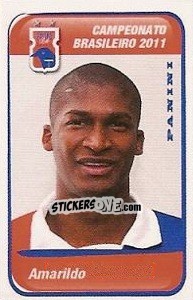 Sticker Amarildo - Campeonato Brasileiro 2011 n. 535 - Panini