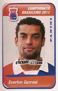 Sticker Everton Garroni - Campeonato Brasileiro 2011 n. 537 - Panini
