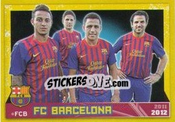Sticker Thiago Alcántara / Fontás / Alexis Sánchez / Cesc Fàbregas - FC Barcelona 2011-2012 n. 9 - Panini