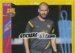 Sticker Guardiola in training (1 of 2) - FC Barcelona 2011-2012 n. 15 - Panini