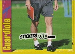 Figurina Guardiola in training (2 of 2) - FC Barcelona 2011-2012 - Panini