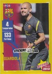 Sticker Guardiola (Trayectoria) - FC Barcelona 2011-2012 n. 17 - Panini