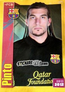 Cromo Pinto (Portrait) - FC Barcelona 2011-2012 - Panini