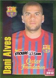 Sticker Dani Alves (Portrait) - FC Barcelona 2011-2012 n. 32 - Panini