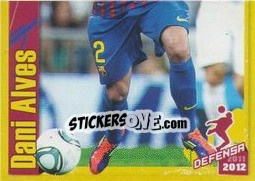 Sticker Dani Alves in action (2 of 2) - FC Barcelona 2011-2012 n. 34 - Panini