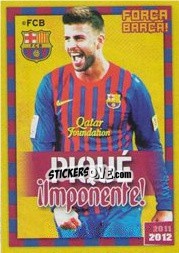 Sticker Pique (Flash) - FC Barcelona 2011-2012 n. 42 - Panini