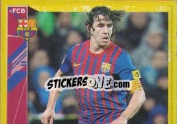 Sticker Puyol in action (1 of 2) - FC Barcelona 2011-2012 n. 45 - Panini