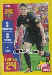 Figurina Fontas (Trayectoria) - FC Barcelona 2011-2012 - Panini