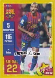 Sticker Abidal (Trayectoria) - FC Barcelona 2011-2012 n. 59 - Panini
