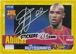 Sticker Abidal (Autografo) - FC Barcelona 2011-2012 - Panini