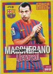 Sticker Mascherano (Flash) - FC Barcelona 2011-2012 n. 72 - Panini