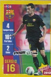 Sticker Sergio Busquets (Trayectoria) - FC Barcelona 2011-2012 n. 77 - Panini