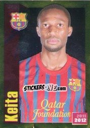 Sticker Keita (Portrait) - FC Barcelona 2011-2012 n. 80 - Panini
