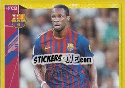 Sticker Keita in action (1 of 2) - FC Barcelona 2011-2012 - Panini