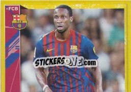 Figurina Keita in action (1 of 2) - FC Barcelona 2011-2012 - Panini