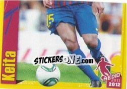 Sticker Keita in action (2 of 2) - FC Barcelona 2011-2012 n. 82 - Panini