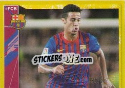 Cromo Thiago in action (1 of 2) - FC Barcelona 2011-2012 - Panini