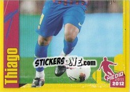Sticker Thiago in action (2 of 2) - FC Barcelona 2011-2012 - Panini