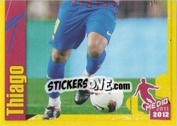 Sticker Thiago in action (2 of 2) - FC Barcelona 2011-2012 n. 88 - Panini