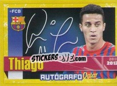 Cromo Thiago (Autografo) - FC Barcelona 2011-2012 - Panini