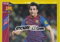 Sticker Fabregas in action (1 of 2) - FC Barcelona 2011-2012 - Panini