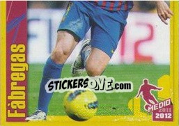 Sticker Fabregas in action (2 of 2) - FC Barcelona 2011-2012 n. 94 - Panini