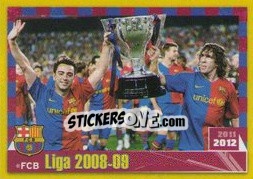 Sticker Liga 2008-09 (Iniesta/puyol) - FC Barcelona 2011-2012 n. 99 - Panini