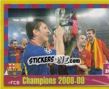 Cromo Champions 2008-09 - FC Barcelona 2011-2012 - Panini