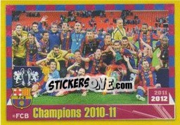 Figurina Champions 2010-11 - FC Barcelona 2011-2012 - Panini