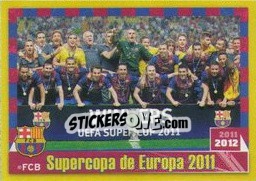 Cromo Supercopa de Espana 2011 - FC Barcelona 2011-2012 - Panini
