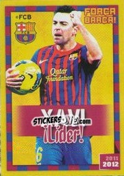 Sticker Xavi (Flash) - FC Barcelona 2011-2012 - Panini