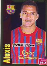 Sticker Alexis Sánchez (Portrait) - FC Barcelona 2011-2012 - Panini