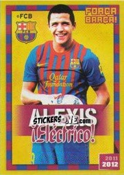 Cromo Alexis Sánchez (Flash) - FC Barcelona 2011-2012 - Panini
