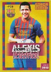 Sticker Alexis Sánchez (Flash) - FC Barcelona 2011-2012 n. 133 - Panini
