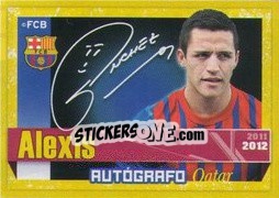 Sticker Alexis Sánchez (Autografo) - FC Barcelona 2011-2012 - Panini