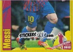 Sticker Messi in action (2 of 2) - FC Barcelona 2011-2012 n. 137 - Panini