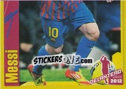 Figurina Messi in action (2 of 2) - FC Barcelona 2011-2012 - Panini