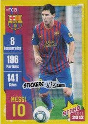 Sticker Messi (Trayectoria)