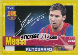 Figurina Messi (Autografo) - FC Barcelona 2011-2012 - Panini