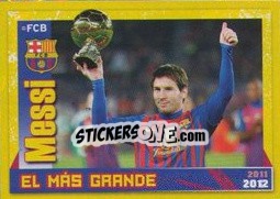 Cromo Le Bota de oro - FC Barcelona 2011-2012 - Panini