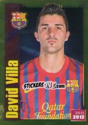 Cromo David Villa (Portrait) - FC Barcelona 2011-2012 - Panini