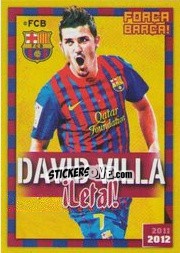 Sticker David Villa (Flash) - FC Barcelona 2011-2012 n. 151 - Panini