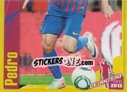Sticker Pedro in action (2 of 2) - FC Barcelona 2011-2012 n. 155 - Panini